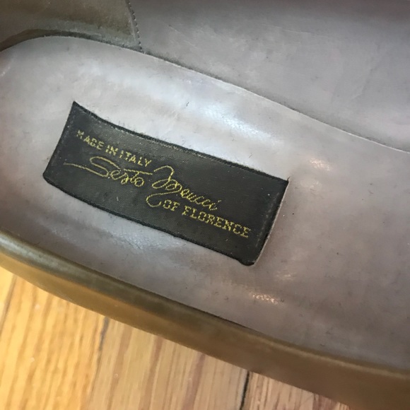 ✨ Sesto Meucci Italian Olive Marble Toe Heel - Picture 3 of 8